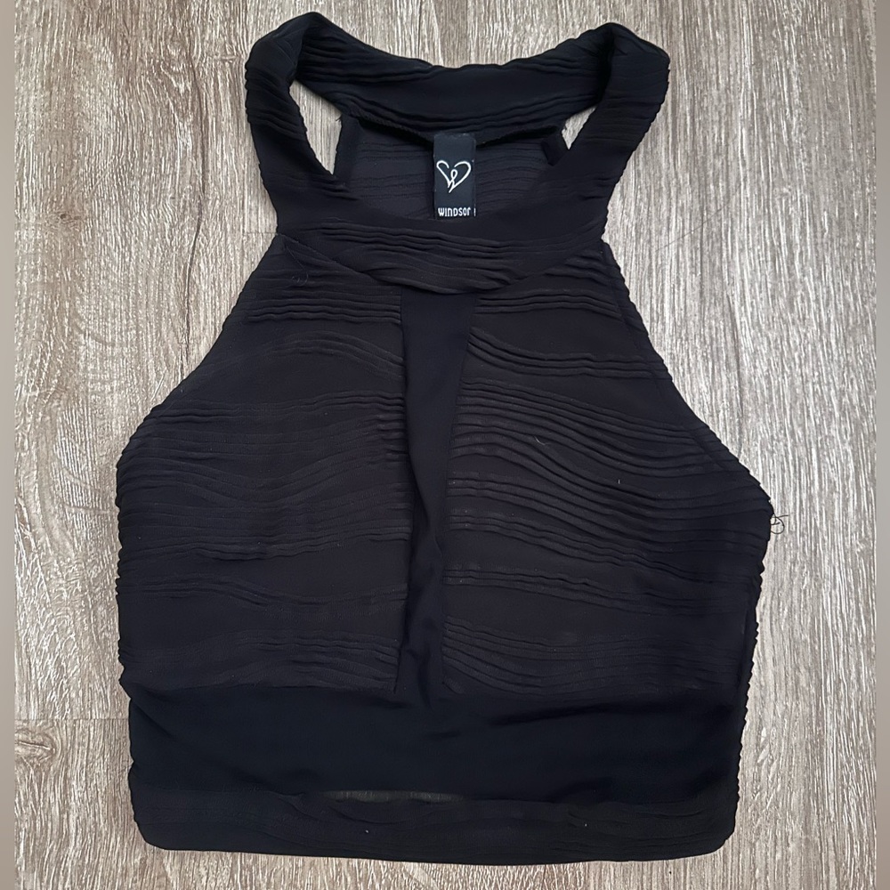 Razorback mesh crop top